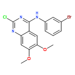 4-Quinazolinamine, N-(3-bromophenyl)-2-chloro-6,7-dimethoxy-