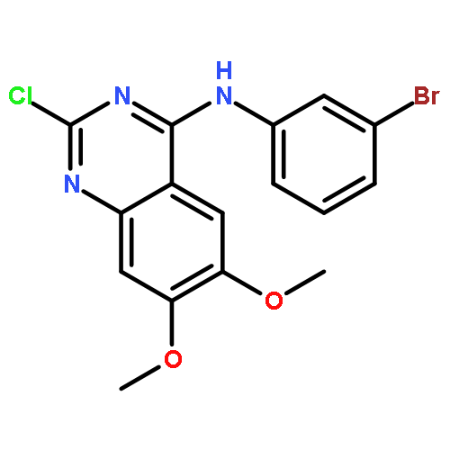 4-Quinazolinamine, N-(3-bromophenyl)-2-chloro-6,7-dimethoxy-