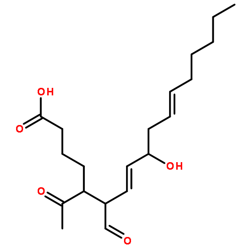 7,11-Heptadecadienoic acid, 5-acetyl-6-formyl-9-hydroxy-, (7E,11Z)-