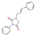 2,5-PYRROLIDINEDIONE, 1-PHENYL-3-(3-PHENYL-2-PROPENYL)-