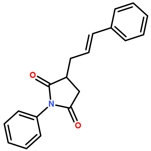 2,5-PYRROLIDINEDIONE, 1-PHENYL-3-(3-PHENYL-2-PROPENYL)-