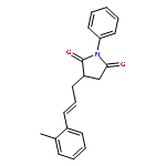 2,5-Pyrrolidinedione, 3-[3-(2-methylphenyl)-2-propenyl]-1-phenyl-