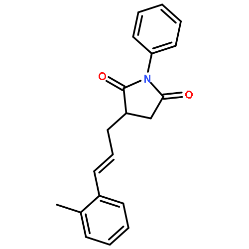 2,5-Pyrrolidinedione, 3-[3-(2-methylphenyl)-2-propenyl]-1-phenyl-