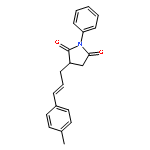 2,5-PYRROLIDINEDIONE, 3-[3-(4-METHYLPHENYL)-2-PROPENYL]-1-PHENYL-