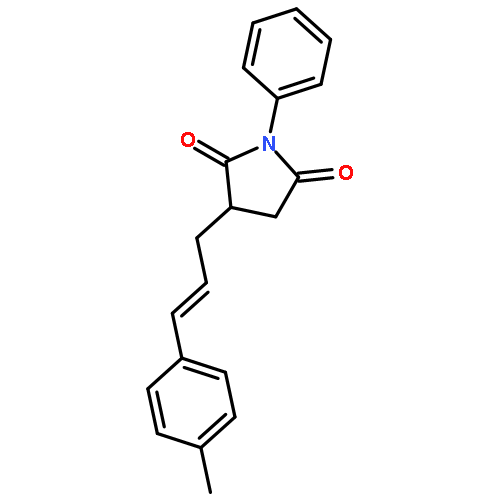 2,5-PYRROLIDINEDIONE, 3-[3-(4-METHYLPHENYL)-2-PROPENYL]-1-PHENYL-