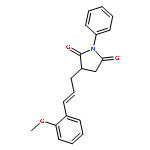 2,5-Pyrrolidinedione, 3-[3-(2-methoxyphenyl)-2-propenyl]-1-phenyl-