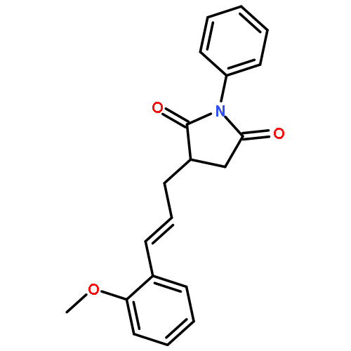 2,5-Pyrrolidinedione, 3-[3-(2-methoxyphenyl)-2-propenyl]-1-phenyl-