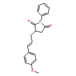 2,5-PYRROLIDINEDIONE, 3-[3-(4-METHOXYPHENYL)-2-PROPENYL]-1-PHENYL-