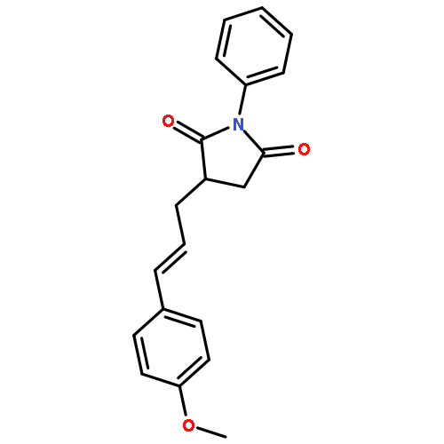 2,5-PYRROLIDINEDIONE, 3-[3-(4-METHOXYPHENYL)-2-PROPENYL]-1-PHENYL-