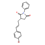 2,5-Pyrrolidinedione, 3-[3-(4-bromophenyl)-2-propenyl]-1-phenyl-