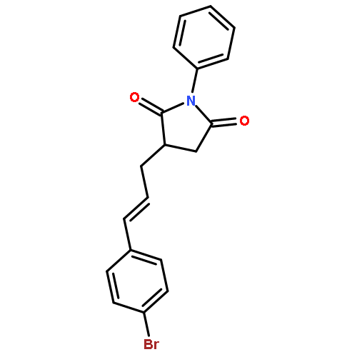 2,5-Pyrrolidinedione, 3-[3-(4-bromophenyl)-2-propenyl]-1-phenyl-