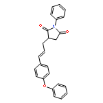 2,5-PYRROLIDINEDIONE, 3-[3-(4-PHENOXYPHENYL)-2-PROPENYL]-1-PHENYL-