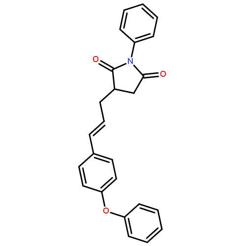 2,5-PYRROLIDINEDIONE, 3-[3-(4-PHENOXYPHENYL)-2-PROPENYL]-1-PHENYL-