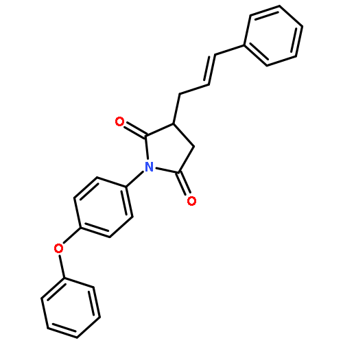 2,5-Pyrrolidinedione, 1-(4-phenoxyphenyl)-3-(3-phenyl-2-propenyl)-