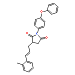 2,5-PYRROLIDINEDIONE, 3-[3-(2-METHYLPHENYL)-2-PROPENYL]-1-(4-PHENOXYPHENYL)-