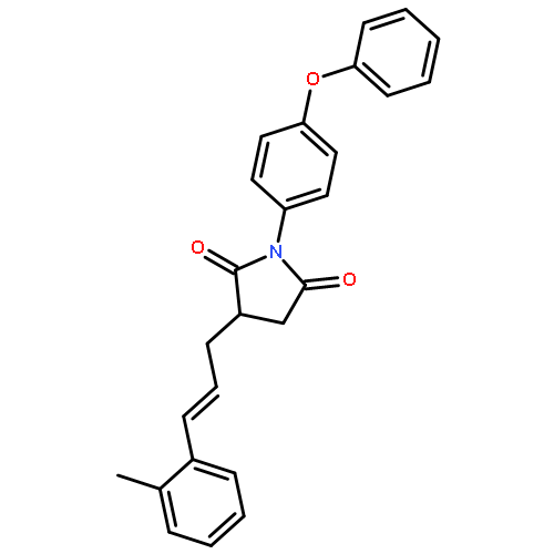 2,5-PYRROLIDINEDIONE, 3-[3-(2-METHYLPHENYL)-2-PROPENYL]-1-(4-PHENOXYPHENYL)-