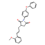 2,5-PYRROLIDINEDIONE, 3-[3-(2-METHOXYPHENYL)-2-PROPENYL]-1-(4-PHENOXYPHENYL)-