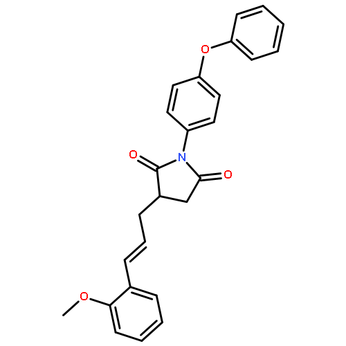 2,5-PYRROLIDINEDIONE, 3-[3-(2-METHOXYPHENYL)-2-PROPENYL]-1-(4-PHENOXYPHENYL)-