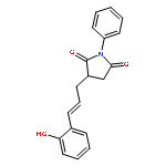 2,5-Pyrrolidinedione, 3-[3-(2-hydroxyphenyl)-2-propenyl]-1-phenyl-