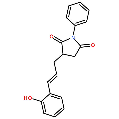 2,5-Pyrrolidinedione, 3-[3-(2-hydroxyphenyl)-2-propenyl]-1-phenyl-