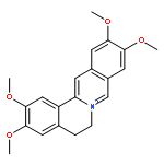 Dibenzo[a,g]quinolizinium,5,6-dihydro-2,3,10,11-tetramethoxy-