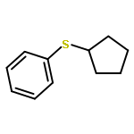 Benzene, (cyclopentylthio)-