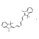3H-Indolium,2-[7-(1,3-dihydro-1,3,3-trimethyl-2H-indol-2-ylidene)-1,3,5-heptatrien-1-yl]-1,3,3-trimethyl-,iodide (1:1)