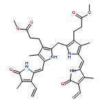 21H-Biline-8,12-dipropanoicacid,2,17-diethenyl-1,10,19,22,23,24-hexahydro-3,7,13,18-tetramethyl-1,19-dioxo-,8,12-dimethyl ester