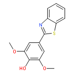 Phenol, 4-(2-benzothiazolyl)-2,6-dimethoxy-