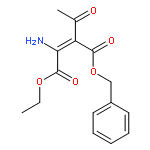 2-Butenedioic acid, 2-acetyl-3-amino-, 4-ethyl 1-(phenylmethyl) ester