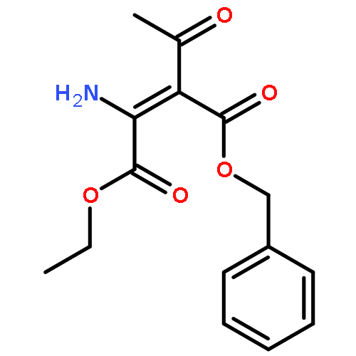 2-Butenedioic acid, 2-acetyl-3-amino-, 4-ethyl 1-(phenylmethyl) ester