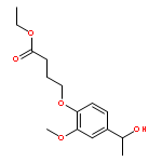 Butanoic acid, 4-[4-(1-hydroxyethyl)-2-methoxyphenoxy]-, ethyl ester