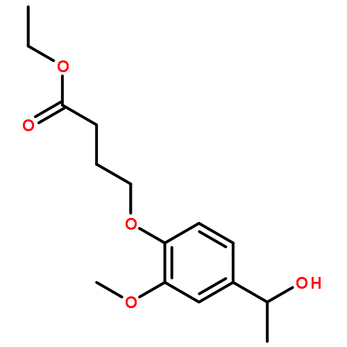 Butanoic acid, 4-[4-(1-hydroxyethyl)-2-methoxyphenoxy]-, ethyl ester