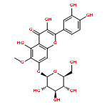 4H-1-Benzopyran-4-one,2-(3,4-dihydroxyphenyl)-7-(b-D-glucopyranosyloxy)-3,5-dihydroxy-6-methoxy-