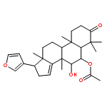 (5alpha,6alpha,7alpha,8xi,13alpha,17alpha)-17-(furan-3-yl)-7-hydroxy-4,4,8-trimethyl-3-oxoandrost-14-en-6-yl acetate