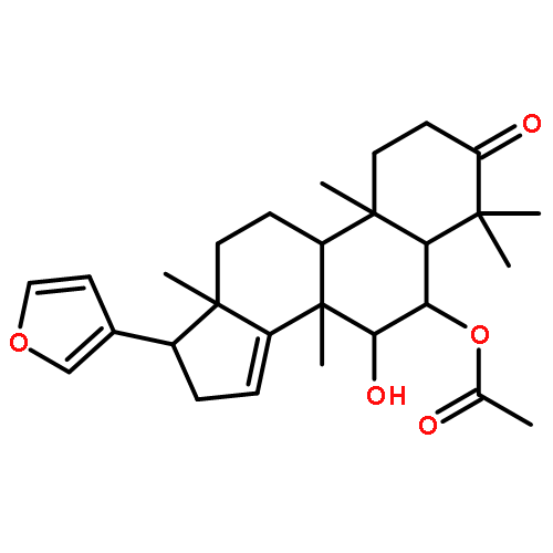 (5alpha,6alpha,7alpha,8xi,13alpha,17alpha)-17-(furan-3-yl)-7-hydroxy-4,4,8-trimethyl-3-oxoandrost-14-en-6-yl acetate