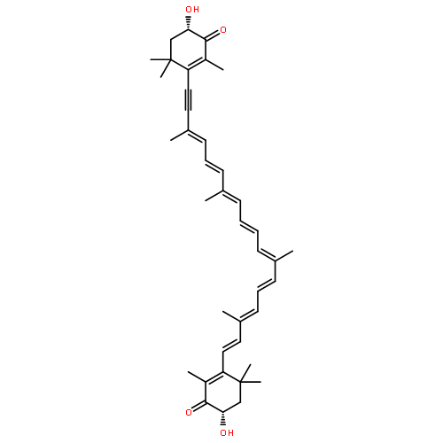 (3S,3'S)-3,3'-dihydroxy-7',8'-didehydro-beta,beta-carotene-4,4'-dione