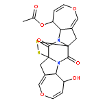 8H,16H-7a,15a-Epidithio-7H,15H-bisoxepino[3',4':4,5]pyrrolo[1,2-a:1',2'-d]pyrazine-7,15-dione,5-(acetyloxy)-5,5a,13,13a-tetrahydro-13-hydroxy-, (5S,5aS,7aR,13S,13aS,15aR)-