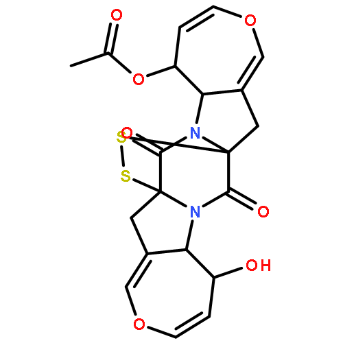 8H,16H-7a,15a-Epidithio-7H,15H-bisoxepino[3',4':4,5]pyrrolo[1,2-a:1',2'-d]pyrazine-7,15-dione,5-(acetyloxy)-5,5a,13,13a-tetrahydro-13-hydroxy-, (5S,5aS,7aR,13S,13aS,15aR)-