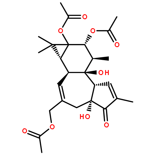 5H-Cyclopropa[3,4]benz[1,2-e]azulen-5-one,9,9a-bis(acetyloxy)-3-[(acetyloxy)methyl]-1,1a,1b,4,4a,7a,7b,8,9,9a-decahydro-4a,7b-dihydroxy-1,1,6,8-tetramethyl-,(1aR,1bS,4aR,7aS,7bS,8R,9R)-