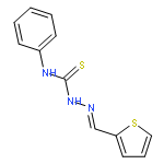 HYDRAZINECARBOTHIOAMIDE, N-PHENYL-2-(2-THIENYLMETHYLENE)-, (E)-