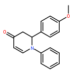 4(1H)-Pyridinone, 2,3-dihydro-2-(4-methoxyphenyl)-1-phenyl-