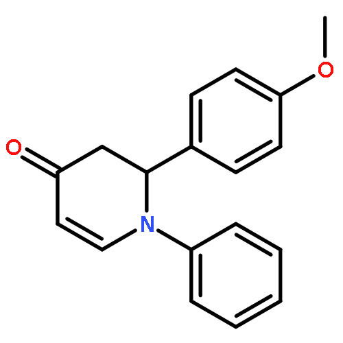 4(1H)-Pyridinone, 2,3-dihydro-2-(4-methoxyphenyl)-1-phenyl-