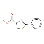 4-Thiazolecarboxylic acid, 4,5-dihydro-2-phenyl-, methyl ester, (4S)-