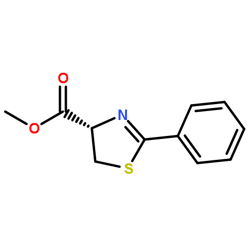 4-Thiazolecarboxylic acid, 4,5-dihydro-2-phenyl-, methyl ester, (4S)-