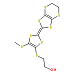 Ethanol,2-[[2-(5,6-dihydro-1,3-dithiolo[4,5-b][1,4]dithiin-2-ylidene)-5-(methylthio)-1,3-dithiol-4-yl]thio]-