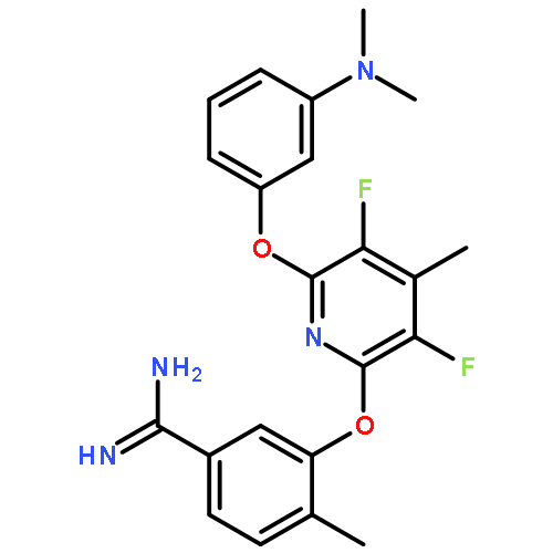 Benzenecarboximidamide,3-[[6-[3-(dimethylamino)phenoxy]-3,5-difluoro-4-methyl-2-pyridinyl]oxy]-4-methyl-