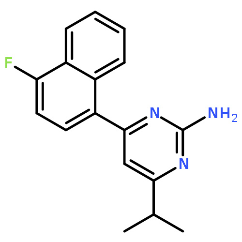 4-(4-Fluoronaphthalen-1-yl)-6-isopropylpyrimidin-2-amine