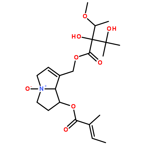 2-Butenoic acid,2-methyl-,(1S,7aR)-7-[[(2R)-2,3-dihydroxy-2-[(1S)-1-methoxyethyl]-3-methyl-1-oxobutoxy]methyl]-2,3,5,7a-tetrahydro-4-oxido-1H-pyrrolizin-1-ylester, (2Z)-