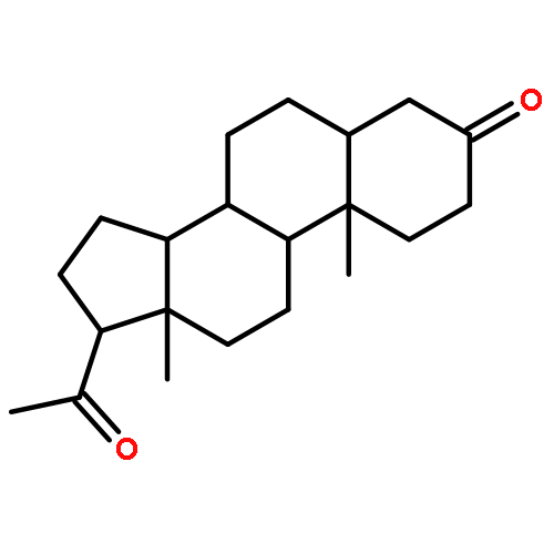 Pregnane-3,20-dione, (5b)-